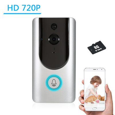 HD 720P WiFi Smart Wireless Security Doorbell Smart Visual Intercom Recording Video Door Phone Night Vision Mobile Cruise Remote
HD 720P WiFi Smart Wireless Security Doorbell Smart Visual Intercom Recording Video Door Phone Night Vision Mobile Cruise Remote