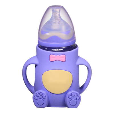 9i9 long love baby bottle wide-bore glass bottle with handle shatter-resistant anti-flatulence 260ml purple
9i9 long love baby bottle wide-bore glass bottle with handle shatter-resistant anti-flatulence 260ml purple