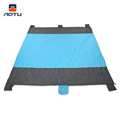 AOTU AT6235 Portable Beach Mat Sandproof Blanket with 6 Pocket for Picnic Camping Hiking Traveling 
AOTU AT6235 Portable Beach Mat Sandproof Blanket with 6 Pocket for Picnic Camping Hiking Traveling