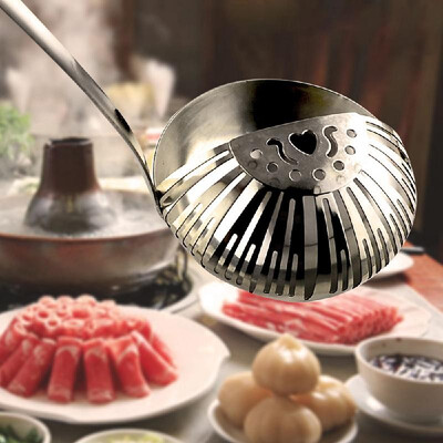 Stainless Steel 2 in 1 Soup Ladle Hot Pot Skimmer Colander Strainer Filter Long Handle Soup Spoon Multi Function Kitchen Cooking T
Stainless Steel 2 in 1 Soup Ladle Hot Pot Skimmer Colander Strainer Filter Long Handle Soup Spoon Multi Function Kitchen Cooking T