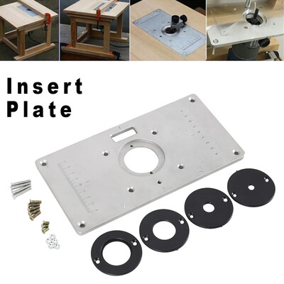 Willstar Aluminum Router Table Insert Plate With 4 Rings Screws For Woodworking Benches
Willstar Aluminum Router Table Insert Plate With 4 Rings Screws For Woodworking Benches
