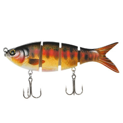 Lixada Fishing Lure 4 Sections Hard Lure 3D Simulation Bait Big Segmented Artificial Bait VIB Bait Treble Hook Fishing Tool
Lixada Fishing Lure 4 Sections Hard Lure 3D Simulation Bait Big Segmented Artificial Bait VIB Bait Treble Hook Fishing Tool