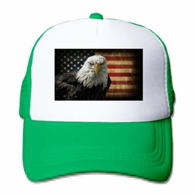 Grand Bald Eagle American Flag Fashion Baseball Cap for Men&Women Adjustable Mesh Trucker Hat
Grand Bald Eagle American Flag Fashion Baseball Cap for Men&Women Adjustable Mesh Trucker Hat