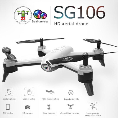 SG106 Optical Flow Drone with Dual Camera 1080P Wide Angle Wifi FPV Altitude Hold Gesture Photography Quadcopter
SG106 Optical Flow Drone with Dual Camera 1080P Wide Angle Wifi FPV Altitude Hold Gesture Photography Quadcopter