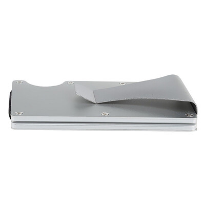 Stainless Steel Anti-thief Men Wallet Money Clip Card Holder