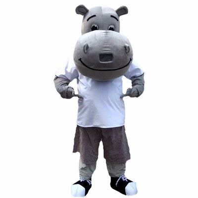 LangtengGrey Hippopotamus Hippo Mascot Costume Cartoon Cosplay Party Halloween Christmas Festival Performance
LangtengGrey Hippopotamus Hippo Mascot Costume Cartoon Cosplay Party Halloween Christmas Festival Performance