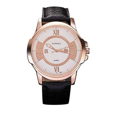 YAZOLE 386 Quartz Watch Wrist Watch PU Leather Roman Scale Carved Time Dial Man Watch
YAZOLE 386 Quartz Watch Wrist Watch PU Leather Roman Scale Carved Time Dial Man Watch