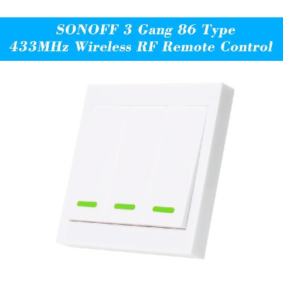 eWeLink Push Button Wall Light Switch Remote Controller 2 Gang 86 Type ONOff Switch Panel 433MHz Wireless RF Remote Control
eWeLink Push Button Wall Light Switch Remote Controller 2 Gang 86 Type ONOff Switch Panel 433MHz Wireless RF Remote Control