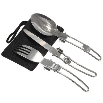 3 Pcs Portable Outdoor Camping Travel Picnic Foldable Stainless Steel Cutlery Spoon Fork Knife Tableware
3 Pcs Portable Outdoor Camping Travel Picnic Foldable Stainless Steel Cutlery Spoon Fork Knife Tableware