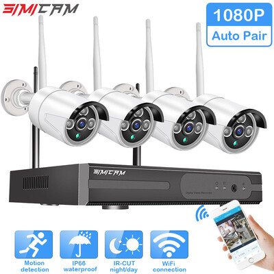Wireless CCTV System 1080P Hard Drive Video 2MP 4CH NVR IP IR-CUT outdoor CCTV Camera IP Security System video Surveillance Kit
Wireless CCTV System 1080P Hard Drive Video 2MP 4CH NVR IP IR-CUT outdoor CCTV Camera IP Security System video Surveillance Kit