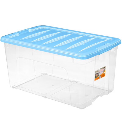 JEKO&JEKO plastic transparent storage box large storage box 70L household quilt clothes toy storage box luxury storage box 1 only blue SWB-5330
JEKO&JEKO plastic transparent storage box large storage box 70L household quilt clothes toy storage box luxury storage box 1 only blue SWB-5330