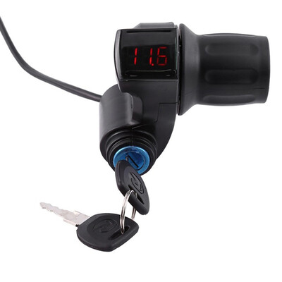Electric Bike Bicycle Half Wrist Throttle Grip Handle Handlebars LED Display IndicatorLock Key Knock Half Twist Throttle
Electric Bike Bicycle Half Wrist Throttle Grip Handle Handlebars LED Display IndicatorLock Key Knock Half Twist Throttle