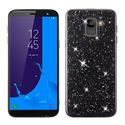 MOONCASE Samsung Galaxy J6 Glitter TPU-Black
