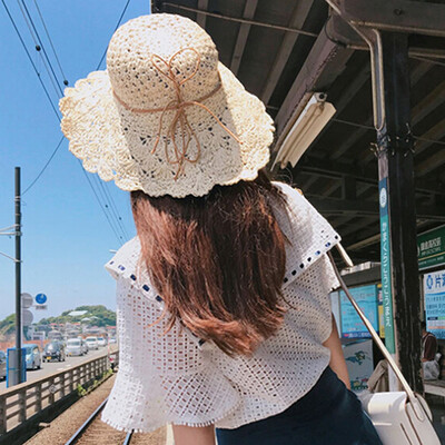 Summer Women Crochet Straw Hat Wide Brim Bow Sun Beach Cap Holiday Fedora Trilby Hat KhakiBeige
Summer Women Crochet Straw Hat Wide Brim Bow Sun Beach Cap Holiday Fedora Trilby Hat KhakiBeige
