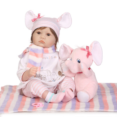Reborn Baby Doll 22 inch Cloth Body Lifelike Toddler Doll Play House Toy Gift With Ladybug Cloths Toy
Reborn Baby Doll 22 inch Cloth Body Lifelike Toddler Doll Play House Toy Gift With Ladybug Cloths Toy
