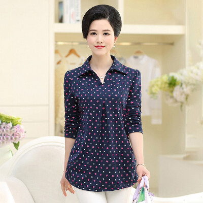 Yu Zhaolin 2019 new middle-aged womens loose large size shirt mother dress spring&autumn long-sleeved shirt YWMM191346 red star printing
Yu Zhaolin 2019 new middle-aged womens loose large size shirt mother dress spring&autumn long-sleeved shirt YWMM191346 red star printing