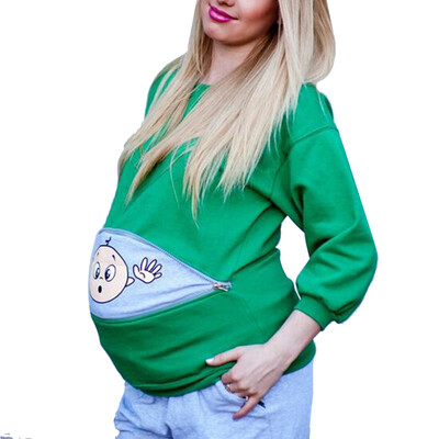 Maternity Sweatshirt Long Sleeve Funny Print Zipper Pregnancy Mom Tops Sweater Hoodie Grey
Maternity Sweatshirt Long Sleeve Funny Print Zipper Pregnancy Mom Tops Sweater Hoodie Grey