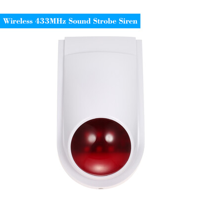 Wireless Sound Strobe Siren Alarm Host Flash Light Alarm Outdoor Waterproof Compatible with 433MHz Remote Control Door Sensor PI
Wireless Sound Strobe Siren Alarm Host Flash Light Alarm Outdoor Waterproof Compatible with 433MHz Remote Control Door Sensor PI