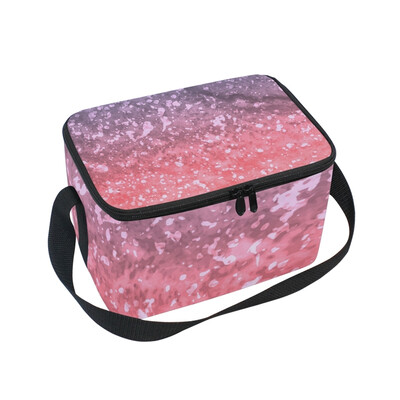 ALAZA Lunch Box Insulated Lunch Bag Large Cooler Tote Bag Pink for Men Women Girls Boys