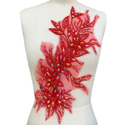 3D Lace Red Rhinestone Applique Embroidered Flower Fabric Lace Patch to Decorate Wedding Dress Veil Garment Accessories
3D Lace Red Rhinestone Applique Embroidered Flower Fabric Lace Patch to Decorate Wedding Dress Veil Garment Accessories