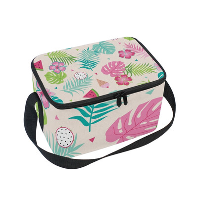 ALAZA Insulated Lunch Box Tropical Leaf Ice Cream Lunch Bag for Men Women Portable Tote Bag Cooler Bag
ALAZA Insulated Lunch Box Tropical Leaf Ice Cream Lunch Bag for Men Women Portable Tote Bag Cooler Bag