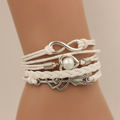 Fashion Multi-layer Alloy Leather Heart-shaped Cupid Arrow Woven Bracelet for Women Jewelry
Fashion Multi-layer Alloy Leather Heart-shaped Cupid Arrow Woven Bracelet for Women Jewelry