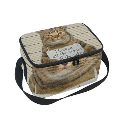 ALAZA Lunch Box Insulated Lunch Bag Large Cooler Bad Cat Licked All Cream Tote Bag
ALAZA Lunch Box Insulated Lunch Bag Large Cooler Bad Cat Licked All Cream Tote Bag