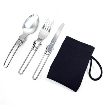 Folding Stainless Steel Outdoor Flatware Camping Picnic Cutlery Knife Fork Spoon cookware Tableware Portable Travel Kit
Folding Stainless Steel Outdoor Flatware Camping Picnic Cutlery Knife Fork Spoon cookware Tableware Portable Travel Kit