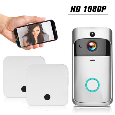 WiFi Smart Wireless Security DoorBell Smart HD 1080P Visual Intercom Recording Video Door Phone Remote Home Monitoring Night Visio
WiFi Smart Wireless Security DoorBell Smart HD 1080P Visual Intercom Recording Video Door Phone Remote Home Monitoring Night Visio