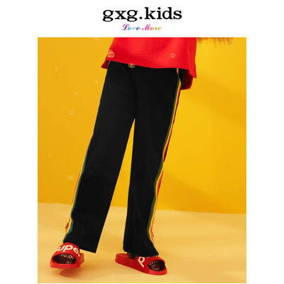 Gxg kids childrens clothing 2019 spring new black fashion loose girls striped casual trousers sports pants B18102224 black 120
Gxg kids childrens clothing 2019 spring new black fashion loose girls striped casual trousers sports pants B18102224 black 120