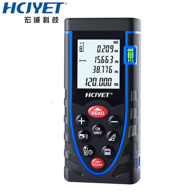 HCJYET 120 meters charging voice home improvement handheld laser range finder infrared distance measuring instrument measuring room electronic ruler HT-120S
HCJYET 120 meters charging voice home improvement handheld laser range finder infrared distance measuring instrument measuring room electronic ruler HT-120S