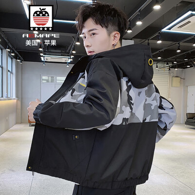 AEMAPEAmerican Apple Jacket Mens Jacket 2019 Spring New Slim Hooded Mens Fashion Casual Trends Baseball Clothes 9007 Black Inserted Gray Camouflage M
AEMAPEAmerican Apple Jacket Mens Jacket 2019 Spring New Slim Hooded Mens Fashion Casual Trends Baseball Clothes 9007 Black Inserted Gray Camouflage M