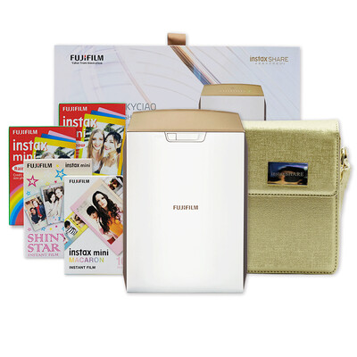 Fuji instaxSHARE SP-2 one-time imaging photo printer mobile phone photo printer pocket portable home photo printer lyric gift box suit space silver
Fuji instaxSHARE SP-2 one-time imaging photo printer mobile phone photo printer pocket portable home photo printer lyric gift box suit space silver