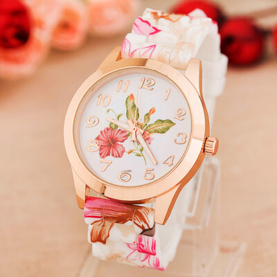 Fashion Luxury Rose Gold Quartz Women Watch Silicone Band Flower Pattern Ladies Casual Wristwatch Feminio Relogio
Fashion Luxury Rose Gold Quartz Women Watch Silicone Band Flower Pattern Ladies Casual Wristwatch Feminio Relogio