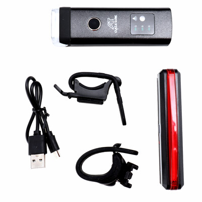 USB Rechargeable Bike Light Set of Intelligent Sensor Headlight&Red Taillight Waterproof Warning Lights for Outdoor Cycling
USB Rechargeable Bike Light Set of Intelligent Sensor Headlight&Red Taillight Waterproof Warning Lights for Outdoor Cycling