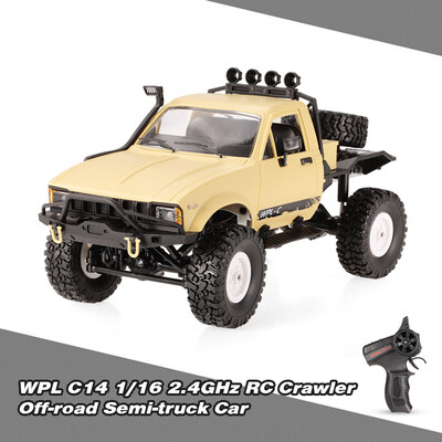WPL C14 116 24GHz 4WD RC Crawler Off-road Semi-truck Car with Headlight RTR 
WPL C14 116 24GHz 4WD RC Crawler Off-road Semi-truck Car with Headlight RTR