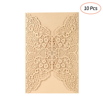 10pcs Pearl Paper Invitation Cards Invitation Holders for Wedding Birthday Party Anniversay--Gold
10pcs Pearl Paper Invitation Cards Invitation Holders for Wedding Birthday Party Anniversay--Gold