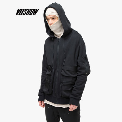Weixiu viishow 2019 spring new jacket mens tide brand mens hooded jacket youth casual handsome jacket JC1058191 black 
Weixiu viishow 2019 spring new jacket mens tide brand mens hooded jacket youth casual handsome jacket JC1058191 black