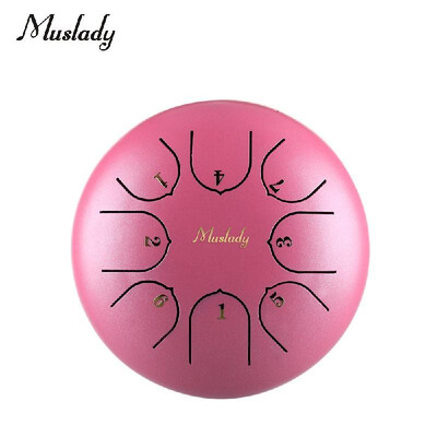 Muslady 6 Inch Mini Steel Tongue Drum C Key 8 Tones Percussion Instrument Hand Pan Drum with Drum Mallets Carry Bag 
Muslady 6 Inch Mini Steel Tongue Drum C Key 8 Tones Percussion Instrument Hand Pan Drum with Drum Mallets Carry Bag