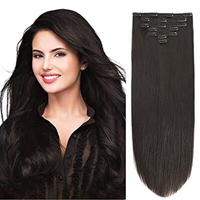 BHF Hair Clip In Hair Extensions Remy Hair Straight Weave Full Head 7piecelot 85g 1B
BHF Hair Clip In Hair Extensions Remy Hair Straight Weave Full Head 7piecelot 85g 1B