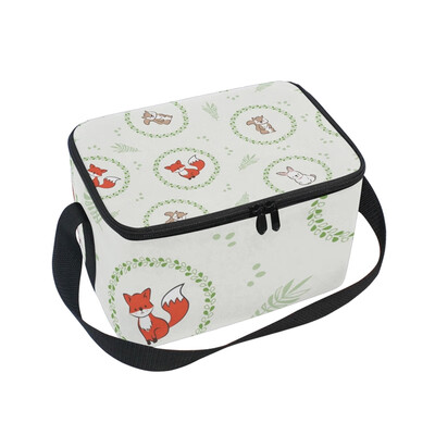 ALAZA Lunch Box Insulated Lunch Bag Large Cooler Doodle Cute Fox Rabbit Tote Bag
ALAZA Lunch Box Insulated Lunch Bag Large Cooler Doodle Cute Fox Rabbit Tote Bag