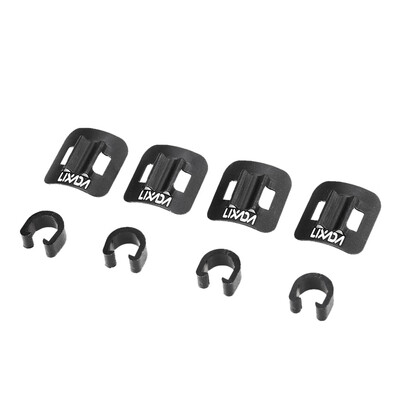 Lixada 4pcs Aluminum Alloy Sticky Housing Hose Cable Guides with C Clips Adapter for Bike Shifter Brake Housing Bike Frame Cable G
Lixada 4pcs Aluminum Alloy Sticky Housing Hose Cable Guides with C Clips Adapter for Bike Shifter Brake Housing Bike Frame Cable G