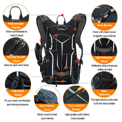 Lixada18L Water-resistant Breathable Cycling Bicycle Bike Shoulder Backpack Ultralight Outdoor Sports Riding Travel Mountaineering
Lixada18L Water-resistant Breathable Cycling Bicycle Bike Shoulder Backpack Ultralight Outdoor Sports Riding Travel Mountaineering