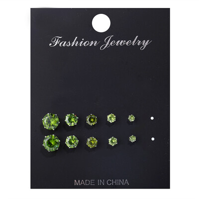 5 PairsLot Simple Cubic Alloy Earrings Men Women 6 Claws Round Zircon Ear Nail Ladies Fashion Charm Ear Stud Wedding Jewelry
5 PairsLot Simple Cubic Alloy Earrings Men Women 6 Claws Round Zircon Ear Nail Ladies Fashion Charm Ear Stud Wedding Jewelry