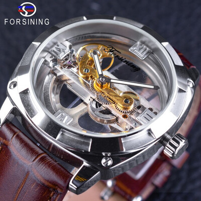 Forsining Official Exclusive Sale Double Side Transparent Steampunk Design Automatic Watch for Men Sport Watch Genuine Leather
Forsining Official Exclusive Sale Double Side Transparent Steampunk Design Automatic Watch for Men Sport Watch Genuine Leather