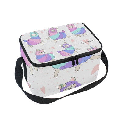 ALAZA Pink Colorful Llama Lunch Box Insulated Lunch Bag Large Cooler Tote Bagfor Kids Men Women
ALAZA Pink Colorful Llama Lunch Box Insulated Lunch Bag Large Cooler Tote Bagfor Kids Men Women