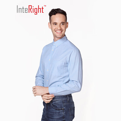 INTERIGHT shirt mens business casual net color oxford classic shirt light blue code 42
INTERIGHT shirt mens business casual net color oxford classic shirt light blue code 42