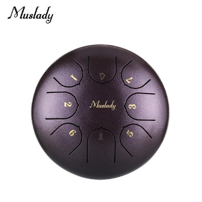 Muslady 6 Inch Mini Steel Tongue Drum C Key 8 Tones Percussion Instrument Hand Pan Drum with Drum Mallets Carry Bag
Muslady 6 Inch Mini Steel Tongue Drum C Key 8 Tones Percussion Instrument Hand Pan Drum with Drum Mallets Carry Bag