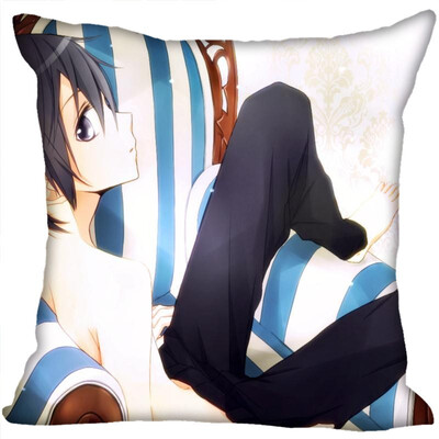 Sword Art Online Pillow Cover Bedroom Home Office Decorative Pillowcase Square Zipper Pillow Cases Satin Fabric No Fade