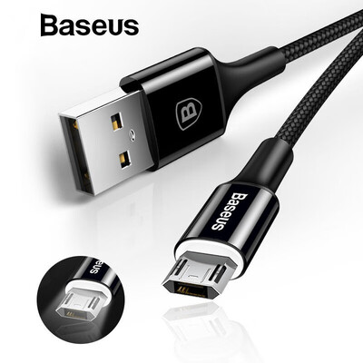 Baseus LED 2A Micro Reversible USB Cable for Samsung S7 Note 4 Xiaomi Phone fast Charging&Data Transfer 
Baseus LED 2A Micro Reversible USB Cable for Samsung S7 Note 4 Xiaomi Phone fast Charging&Data Transfer